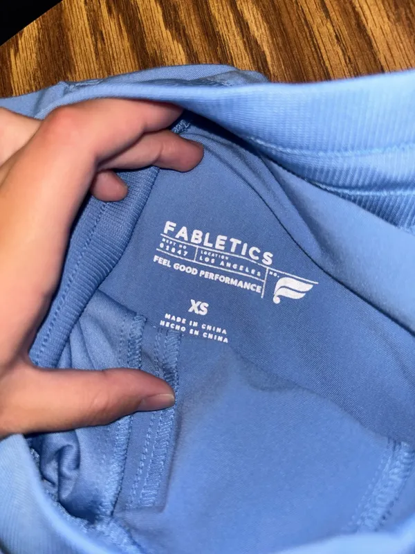 Fabletics Light Blue Scrub Pants - Image 3