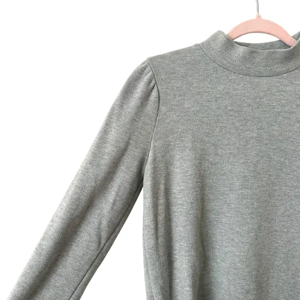 MADEWELL (Re)Sourced Mockneck Puff Sleeve‎ Top Sage Medium - Image 4