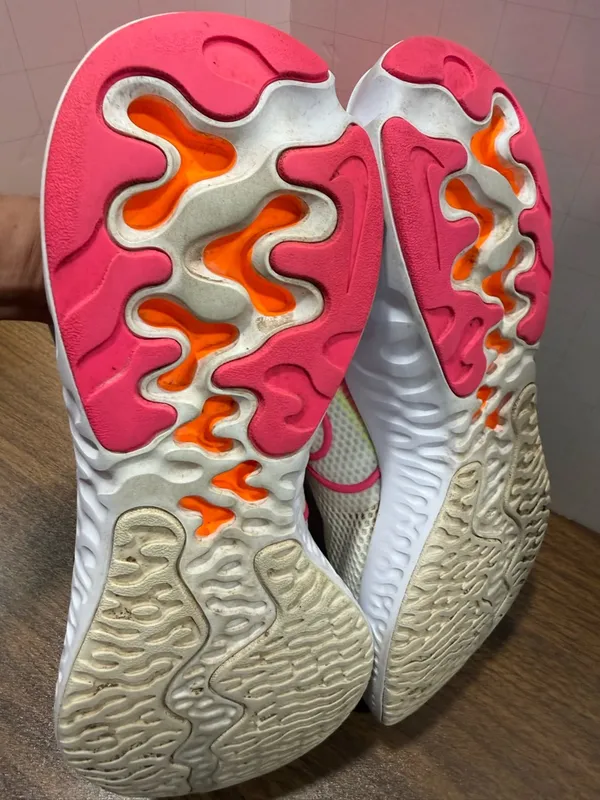 Nike Women’s 11 Renew Run Sneakers, 'Platinum Pink Blast' - Image 4