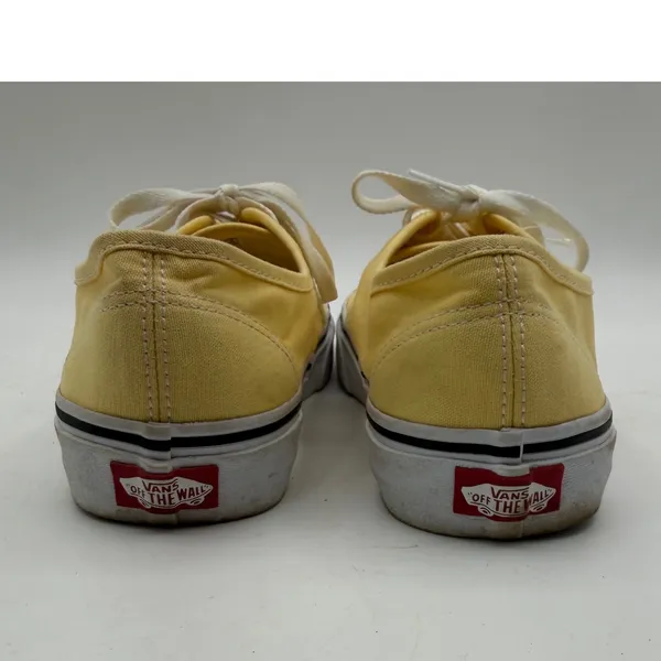 Vans Authentic Low Top Sneakers Women's 10 Yellow Skateboarding Retro Casual - Image 5