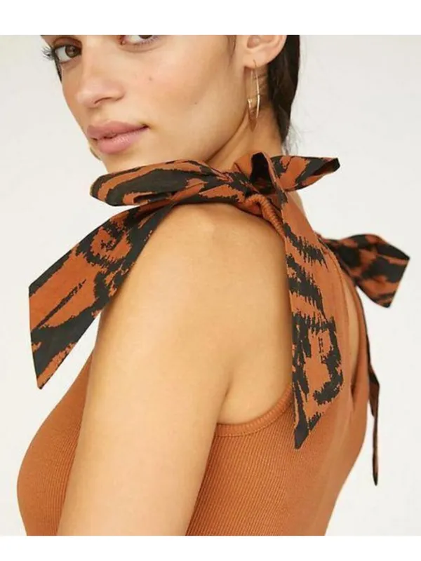 Maeve by Anthropologie The Rafaela Bow-Tie Tank size Large - Image 3