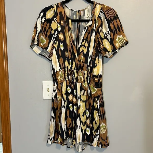 🆕 Anthropologie Somerset Flowy Shorts Romper‎ size XS BIN K - Image 2