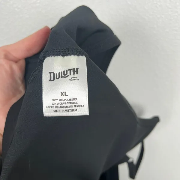 Duluth Trading Co Womens Adjustable Strap Sports Bra Black XL Racerback Wireless - Image 2