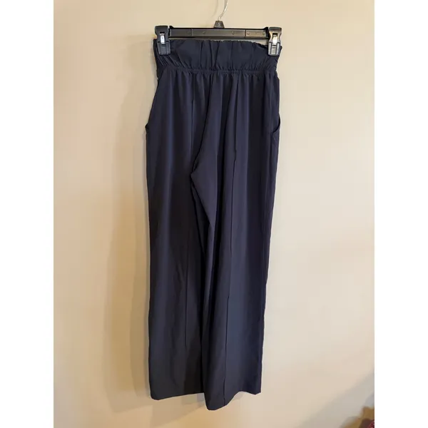 Lululemon Align High Rise Wide Leg Pants Black Size‎ 4 Tie Waist - Image 2