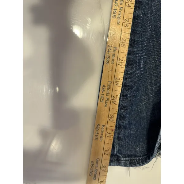 7 For All Mankind *A*Pocket Boot Cut Women’s 27”X33” Made In USA VTG Y2K LowRise - Image 9