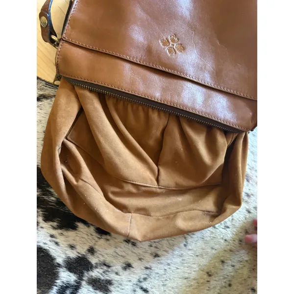 Patricia Nash Nazaire crossbody‎ bag Brown Leather - Image 13