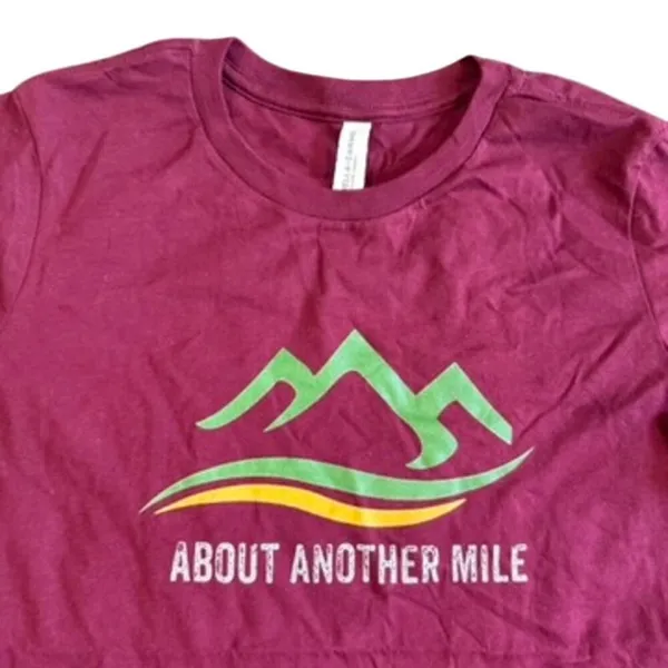 About Another Mile Graphic T-Shirt in Burgundy, Size M​​ - Image 2