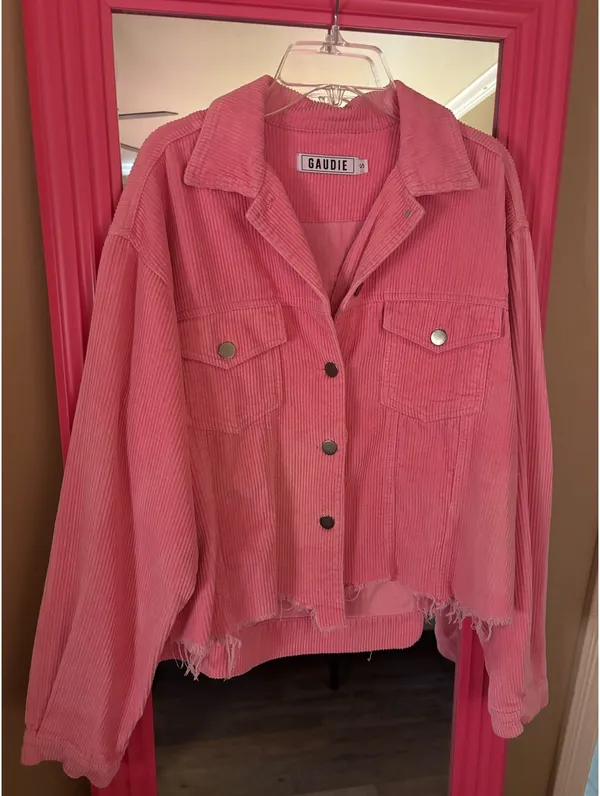 Pink denim jacket - Image 2