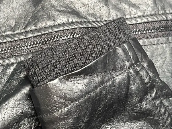 Therapy Black Faux Leather Moto Jacket Sz S Zippers - Image 8