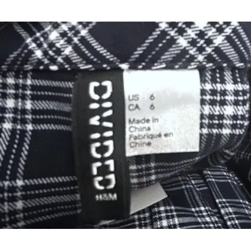 NWT H&M Divided Plaid Mini Skirt 6 90s style‎ Schoolgirl Grunge Preppy Y2K - Image 3