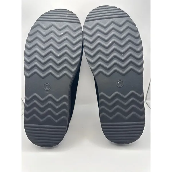 Target Auden Kaya Black Genuine Suede Clog Slippers Whipstitch Trim Women Size 9 - Image 5