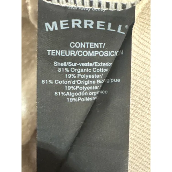 Merrell Wildlife Graphic Crewneck Sweatshirt Women's Small Beige Outdoor Casual - Image 8
