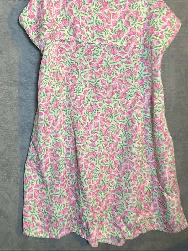 Zara Floral Mini Floral Coquette Preppy Dress Romantic size‎ Large - Image 2