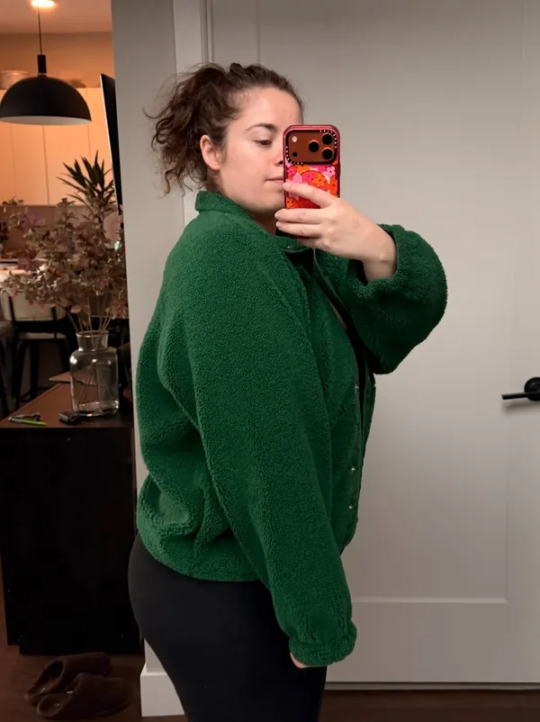 Green Teddy jacket - Image 3