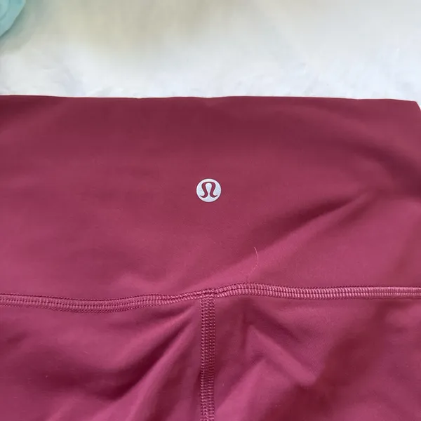Lululemon Maroon Leggings 25" - Image 3