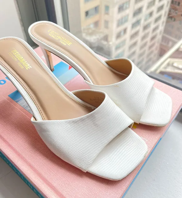 Nordstrom White Heels - Image 5