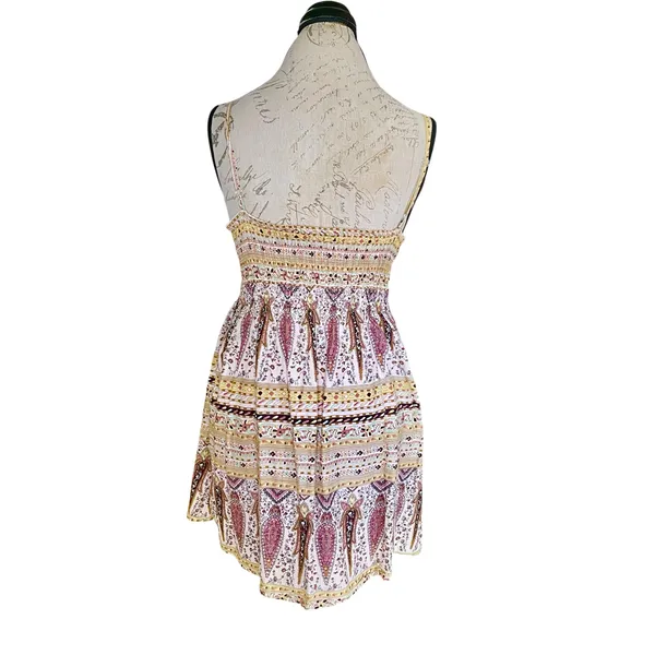 Rue21 Dress Mini Small Sleeveless Summer Winter Brown Cotton Short Boho Festival - Image 4
