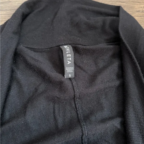 Athleta Black Open-Front Cardigan - Image 4