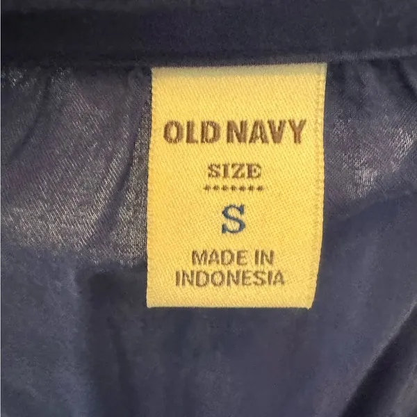 Old Navy long sleeve navy pintuck pleated swing dress size small - Image 5