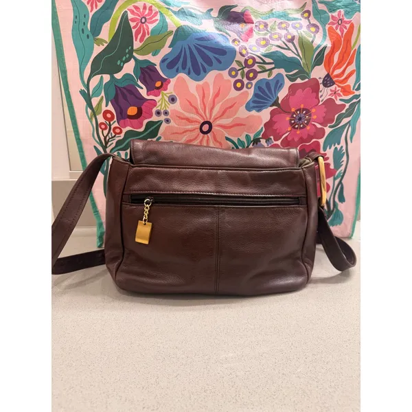 Albi Crossbody Purse Brown - Image 9