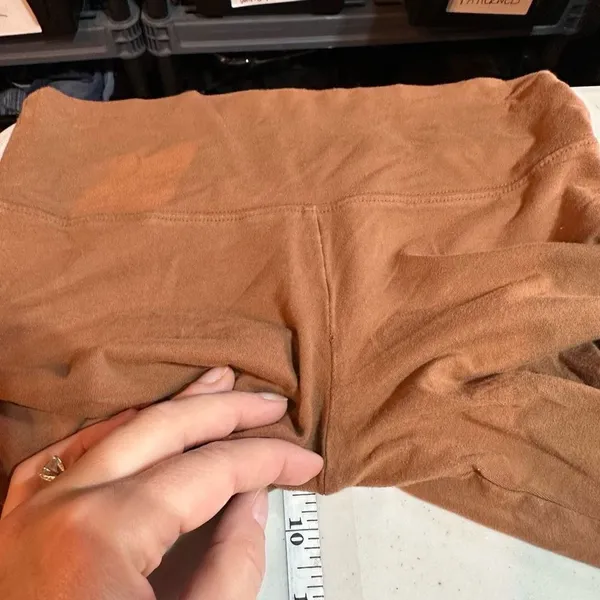 Tna Womens Mid-Rise Pull-On Butter Atmosphere Flare Yoga Pants Brown Size Medium - Image 4