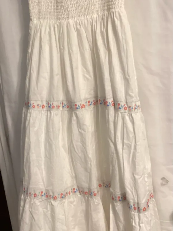 Rachel Zoe Puff SleeveTiered smock Dress Floral Embroidery Cottagecore,Romantic - Image 2