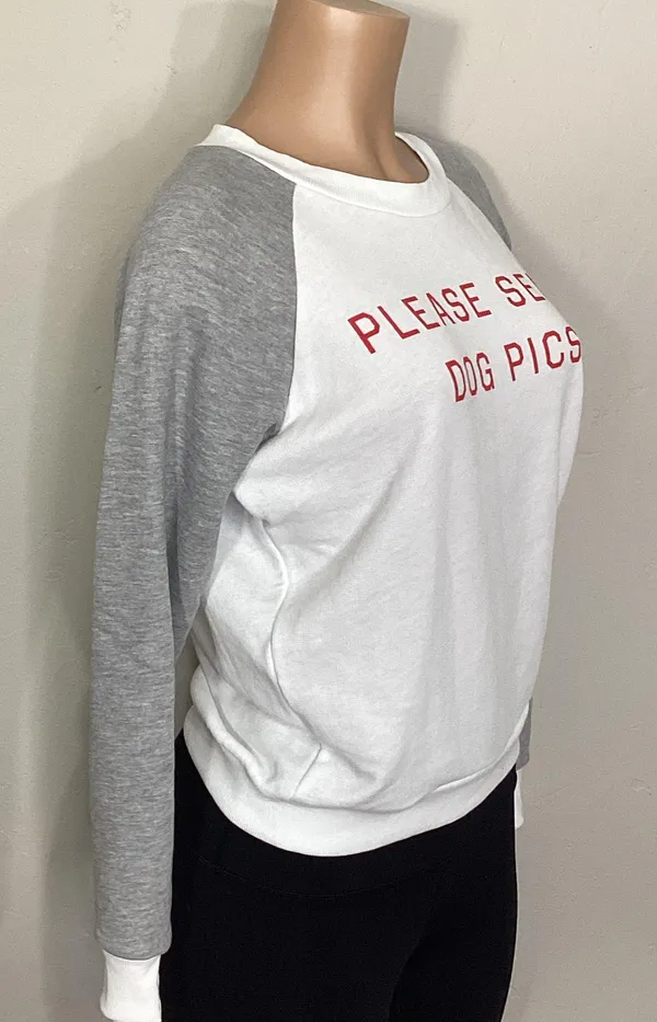 Wildfox New. Please Send Dog Pictures sweatshirt. Small. Retails $98 - Image 4