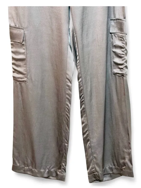 Young Fabulous & Broke (YFB) Women’s Satin Gray Cargo Pants Size Small - Image 8