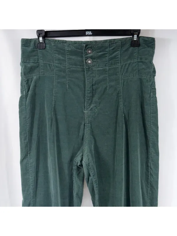 We The Free Green Corduroy Pants Size 31 - Image 2