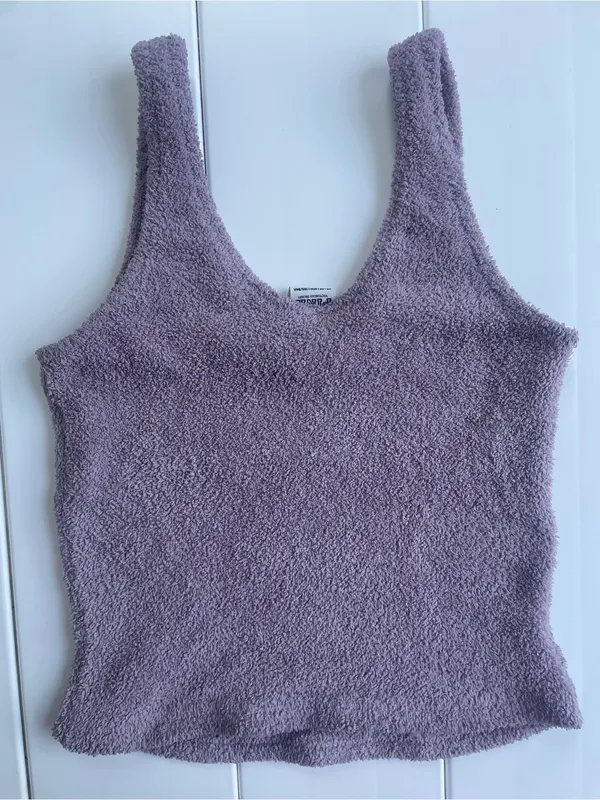 Victoria’s Secret PINK Tank Fuzzy Sleep Tank, Size XS - Image 2