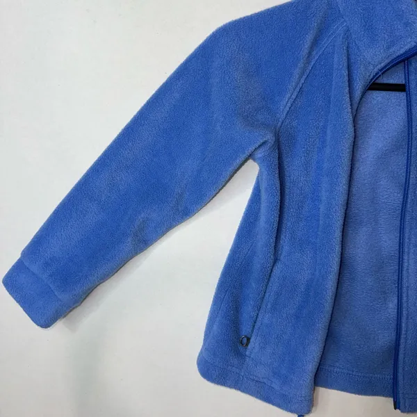 Columbia Fleece Jacket Youth Girls XS 6/7 Blue Full Zip Up Soft Warm Outdoor NEW - Image 4