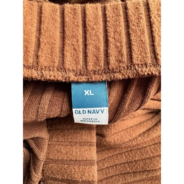 Old Navy Brown Ribbed Knit Pull On Maxi Skirt Women’s Size XL - Image 4