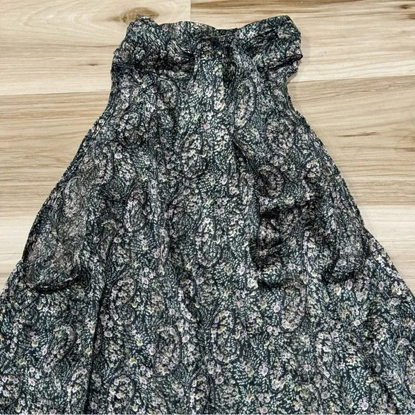 Elan Silky Floral Tie Halter Tank Top Women’s Medium - Image 6