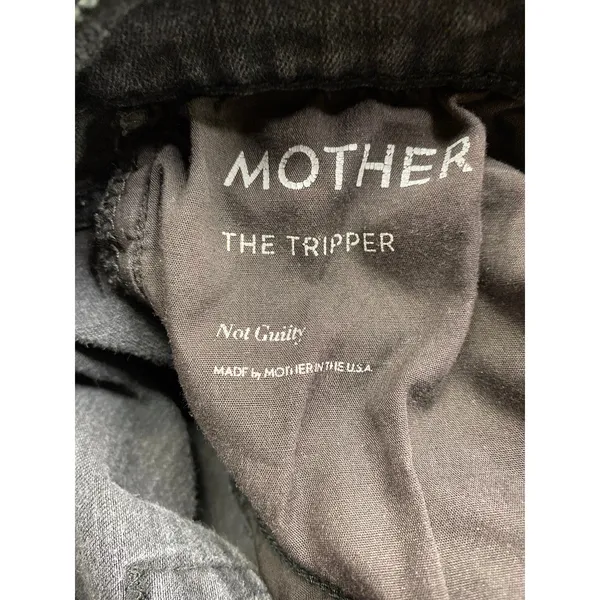 Mother The Tripper Not Guilty Women's Jeans Size 28 Black Button Fly 1566Q-180 - Image 9