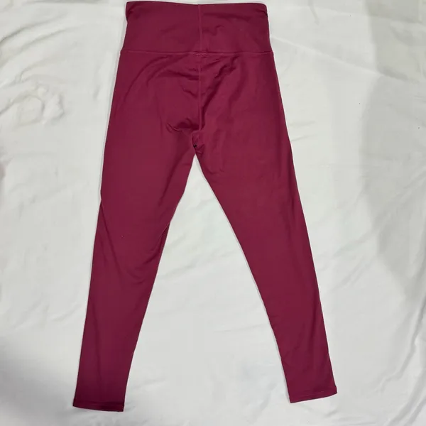 Terez New York Purple Burgundy Colorblock Leggings Crop Top Set M - Image 7