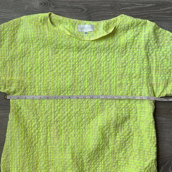 Anthropologie Corey Lynn Calter Yellow Mariah Textured Mini Dress Size Medium - Image 12
