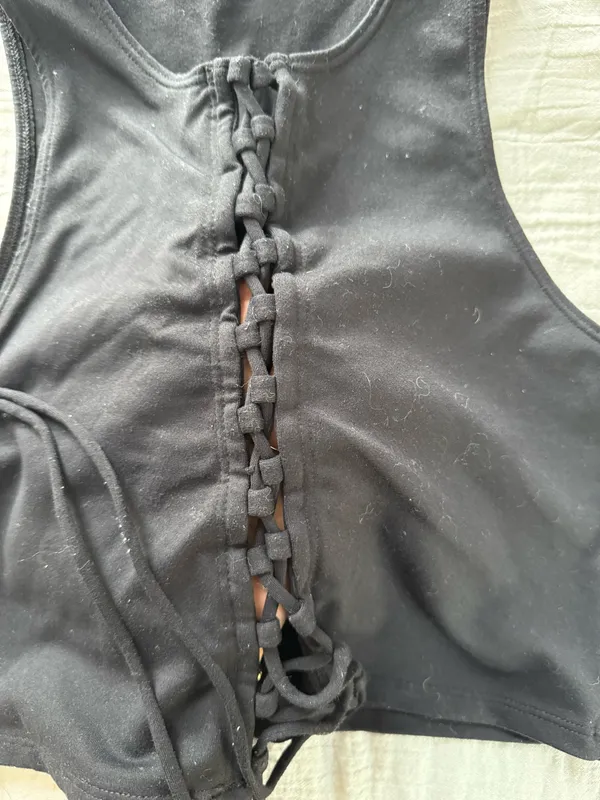 Abercrombie tie up crop top - Image 3