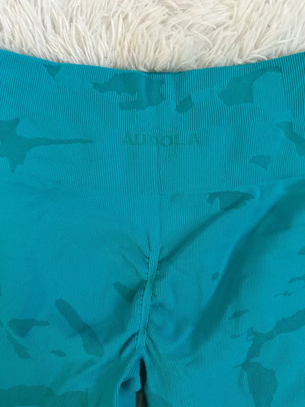 Aurola teal camo workout leggings - Image 2