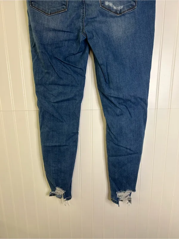 American Eagle Outfitters Distressed Super Stretch Jeggings Size 14 - Image 5