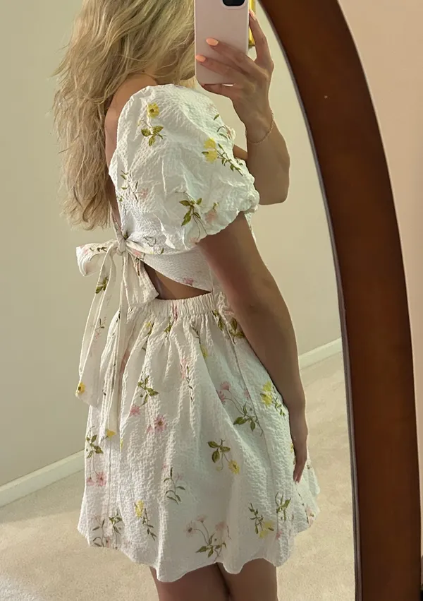 Francesca's Floral Mini Dress - Image 2