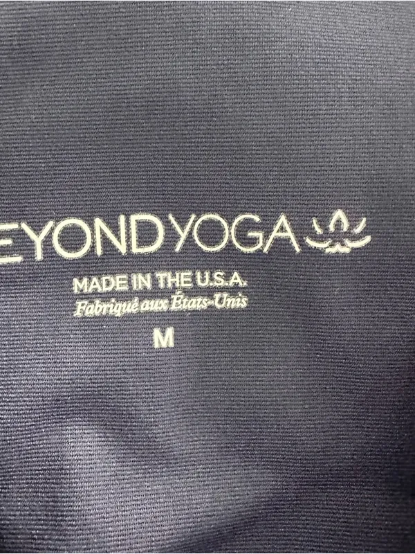 Beyond Yoga Navy and Ombre Gold Speckle Leggings - Image 6