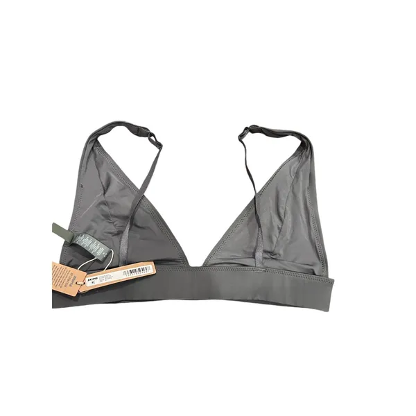 Skims PLUNGE BIKINI TOP SZ M in Gunmetal NWT - Image 4