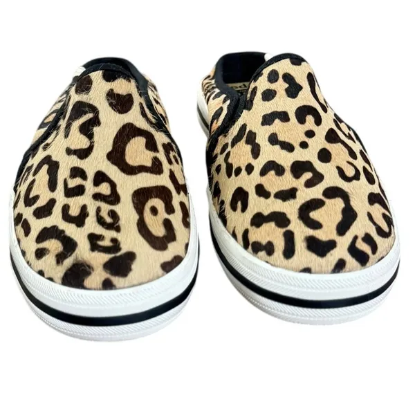 Keds for Kate Spade Slip On Shoes Size 7.5 Mules Leopard Print Sneakers - Image 9