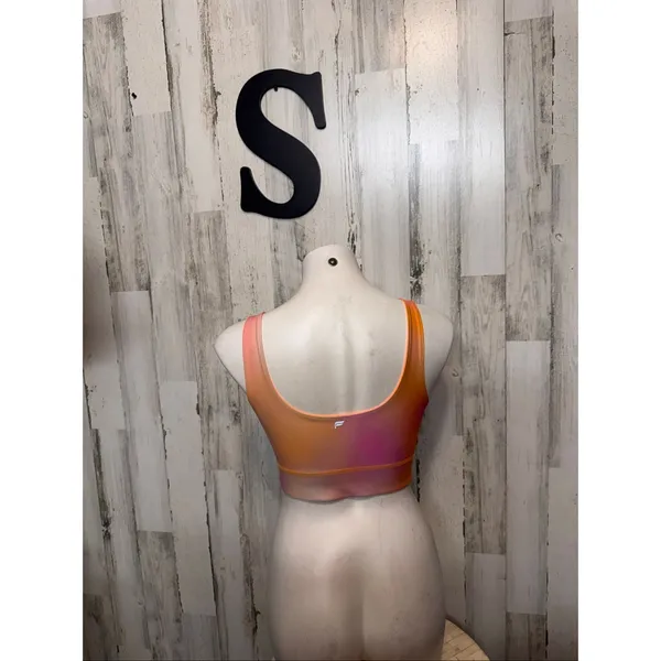 Fabletics Reversible Sports Bra Womens Size Small S Orange Purple Ombre Crop Top - Image 9