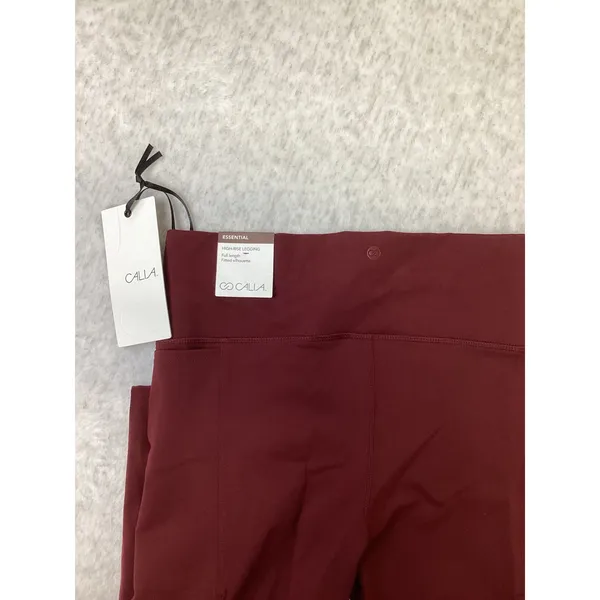 CALIA Essential High-Rise Leggings Deep Merlot WAX13A Women Medium NWT - Image 3