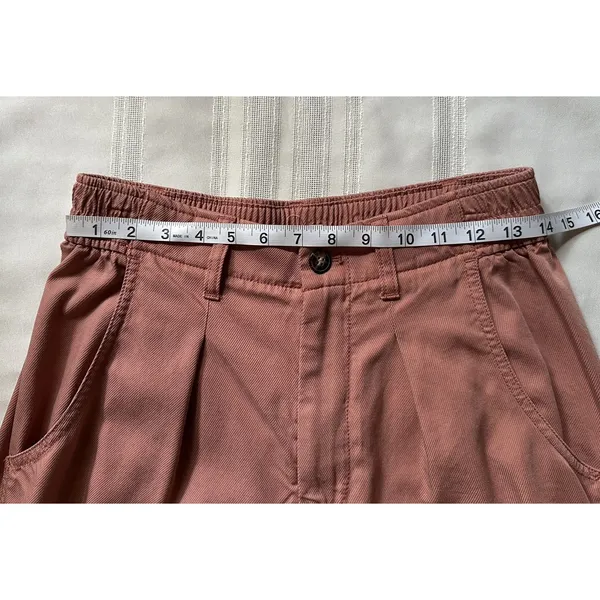 Madewell The Neale Straight-Leg Pant Drapeweave Dried Rose 6 EUC Wide Fit - Image 8