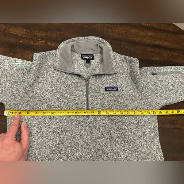 Patagonia Women’s Better Sweater 1/4 Zip Pullover Birch White- Size Large - Image 5