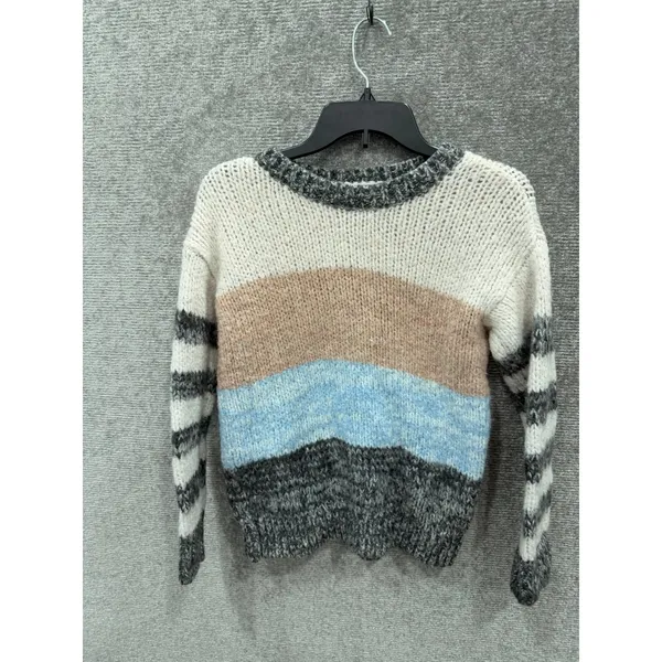 American Eagle Womens Sweater XS Multi Striped Wool Blend Jegging Fit Pullover - Image 4