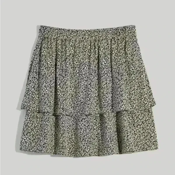 Madewell 100% Viscose Pull-On Tier‎ Mini Skirt in Tudor Floral Size 4 - Image 2