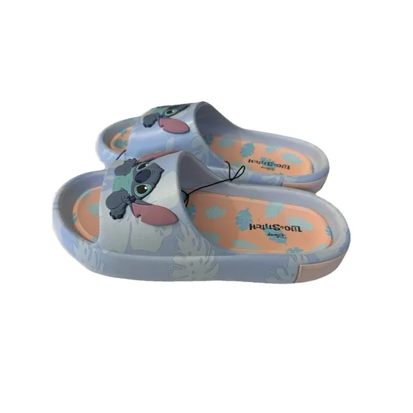 Disney Lilo Stitch Ohana Blue Slide Sandals Shoes Vacation Beach NEW Size 8 - Image 10